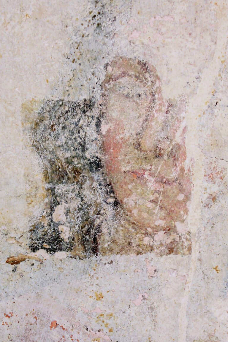 Première découverte du visage de la vierge